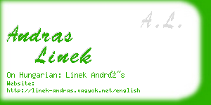 andras linek business card